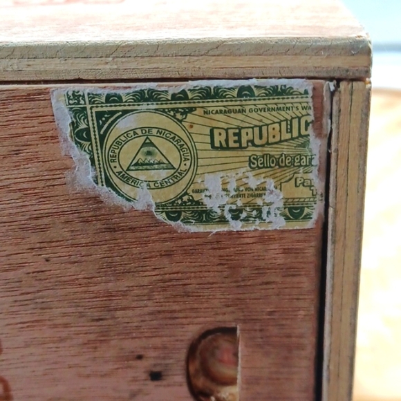 Cigar Wood  Box LA .Perla Habana  Jewelry Vintage - Picture 4 of 11